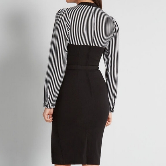 Modcloth Striped Pencil Dress - Picture 2 of 8